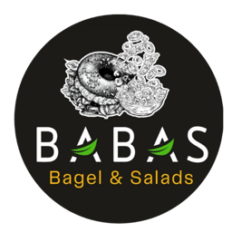 Babas Bagel & Salads  logo.